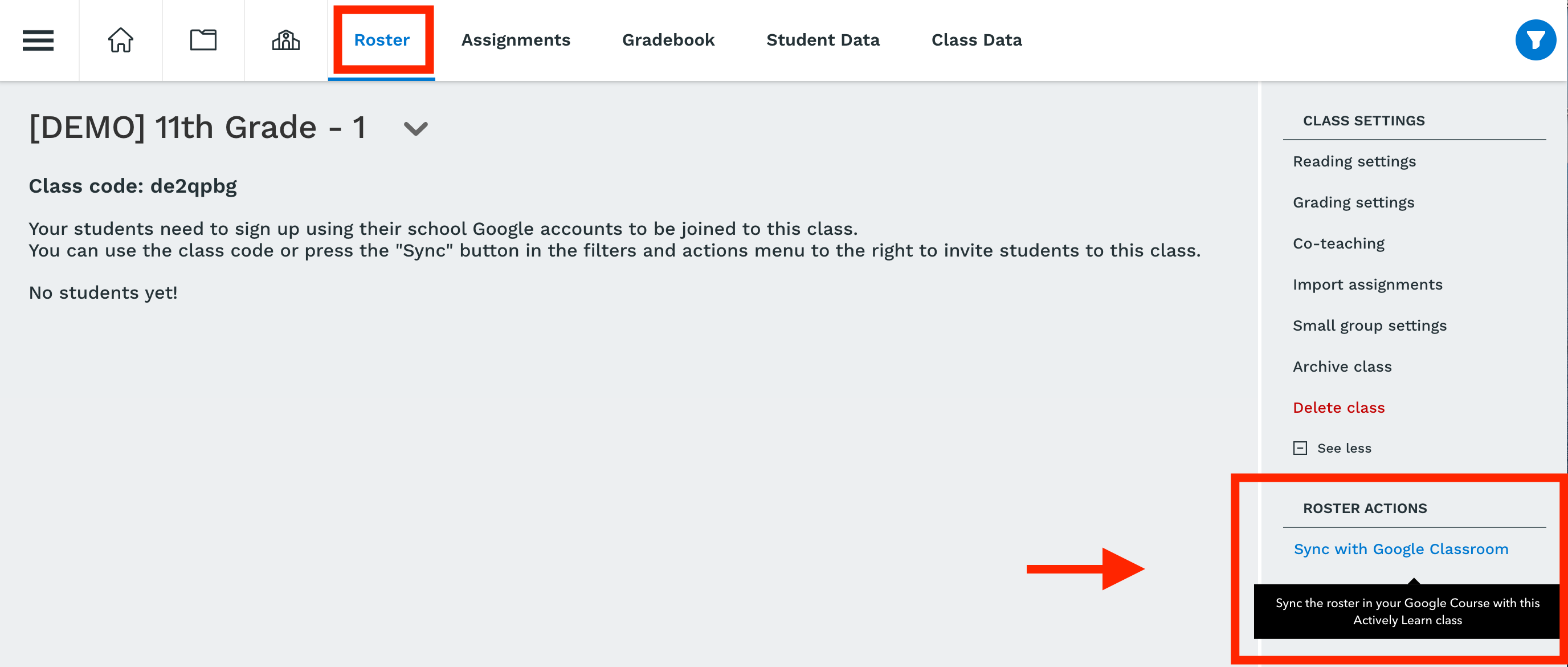 My student's teacher uses Google Classroom. How do we login